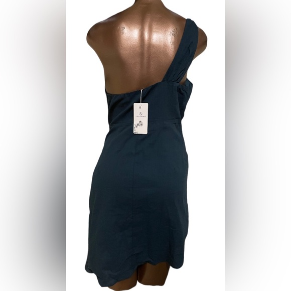 Deep Sea Green Cotton Wrap Dress - Picture 8 of 12